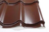 Металлочерепица стальной шелк 0.5 мм MM RAL 8017 шоколадно-коричневый