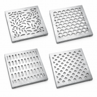 Перфорированные кассеты-Овалы перпендикулярные алюминиевые 3 мм