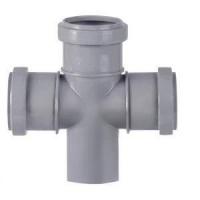 Крестовина PP-H 1-плоскостная серая Дн 110х110х110х87гр б/нап в/к VALFEX 27211110