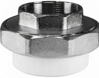 Муфта PP-R комбинированная под ключ белая ВР Дн 50х1 1/2" VALFEX 10134050