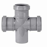 Крестовина PP-H 1-плоскостная серая Дн 50х50х50х87гр б/нап в/к VALFEX 27205050