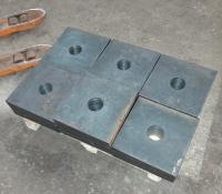 Сварная анкерная плита 100х450х6 мм М100 Ст3пс