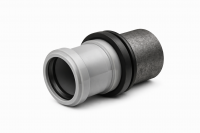 Переход PP-H на чугун серый Дн 110х124 б/нап без манжеты VALFEX 23124110