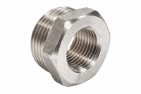 Футорка латунь никель Ду 15х8 (1/2"х1/4") НР/ВР Valfex VF.581.N.012.014