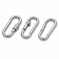 Карабин 4 оцинк. без фиксатора