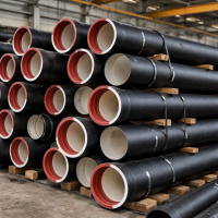 Чугунная труба ВЧШГ RJS Ду 900 напорная 6000 мм раструбная с ЦПП б/к с нар. лак. покрытием Свободный Сокол