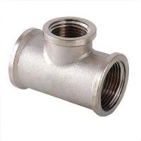 Тройник латунь никель переходной Ду 20х15х20 (3/4"х1/2"х3/4") ВР VALFEX VF.750.N.034.012.034
