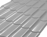 Металлочерепица суперкласск 0.5 мм полиэстер RAL 9002 серо-белый