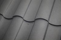 Металлочерепица стальной шелк 0.5 мм MM RAL 7024 графитово-серый