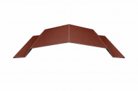 Конек для сэндвич-панелей длина 2.5 м Порошковое покрытие RAL 7024 (Графитовый серый)