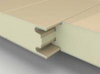 Трёхслойная сэндвич-панель стеновая с видимым креплением, пенополистирол Полиэстер 200мм