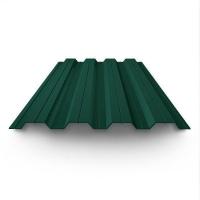 Профнастил окрашенный 0.4x1000x2300 RAL 6005 ширина 1064 мм