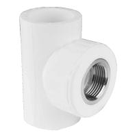 Тройник PP-R комбинированный белый ВР Дн 32х3/4" VALFEX 10127132