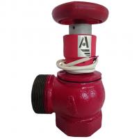 Клапан пожарн чугун угл 90 гр КПЧМ 50-1 Ду 50 1,6 МПа муфта-цапка с датч пол ДППК 24 Апогей 110030