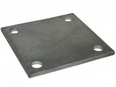 Пластина квадратная с отверстиями 200х200х22 мм ст45