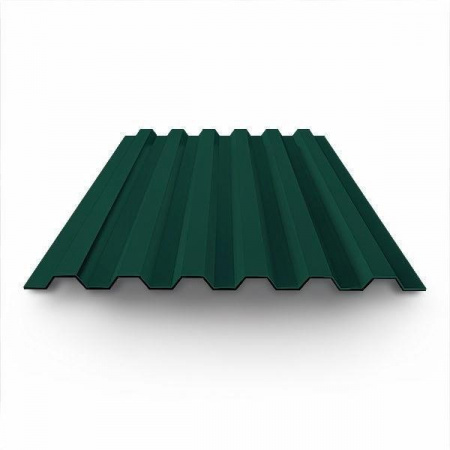 Профнастил окрашенный с 2-х сторон 0.5x1100x2000 RAL 6005 Россия