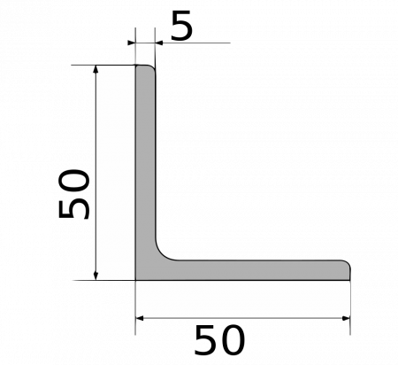 Уголок 50х5 оцинкованый