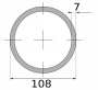 Трубы горячедеформированные 108x7
