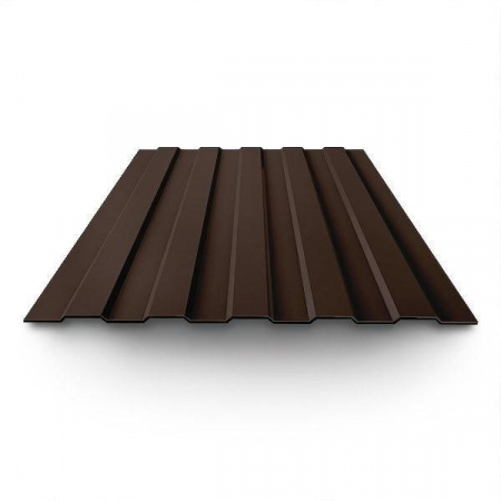 Профнастил окрашенный 0.5x1150x2000 RAL 8017 ширина 1200 мм