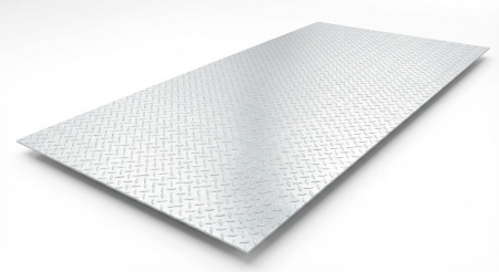 Лист дюралевый рифленый 4х1200х3000 мм ВД1АНР диамант