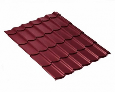 Металлочерепица суперкласск 0.5 мм полиэстер RAL 3005 винно-красный