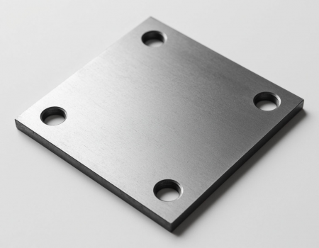 Пластина квадратная с отверстиями 250х250х45 мм ст3