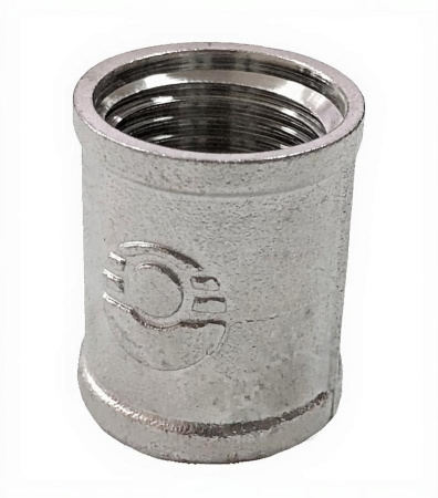 Муфта латунь никель Ду 32 (1 1/4") ВР VALFEX VF.170.N.114