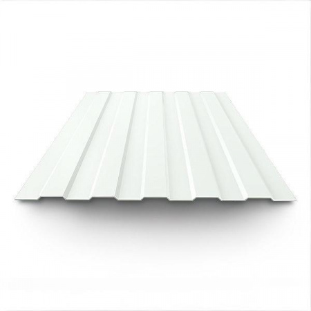Профнастил окрашенный 0.4x1150x2000 RAL 9003 ширина 1200 мм